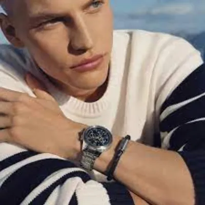 Tommy Hilfiger Blue Dial Silver Stainless Steel Strap Watch
